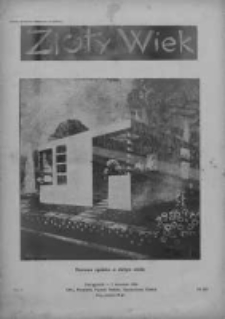 Złoty Wiek : czasopismo oparte na rzeczywistości, przekonaniu i nadziei : dwutygodnik, 1934, R. X, Nr 222