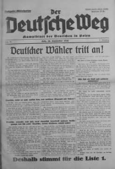 Der Deutsche Weg 27 wrzesień 1936 nr 38
