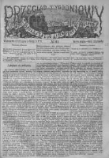 Przegląd Tygodniowy Życia Społecznego Literatury i Sztuk Pięknych 1878, R.XIII, Nr 31