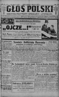 Głos Polski : dziennik polityczny, społeczny i literacki 5 styczeń 1929 nr 5