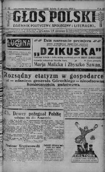 Głos Polski : dziennik polityczny, społeczny i literacki 12 styczeń 1929 nr 12