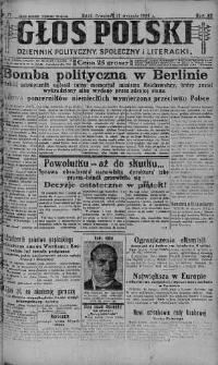 Głos Polski : dziennik polityczny, społeczny i literacki 17 styczeń 1929 nr 17