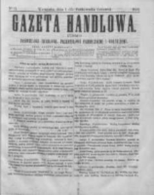 Gazeta Handlowa. Pismo poświęcone handlowi, przemysłowi fabrycznemu i rolniczemu, 1864, Nr 11