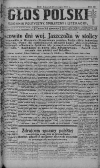 Głos Polski : dziennik polityczny, społeczny i literacki 24 styczeń 1929 nr 24