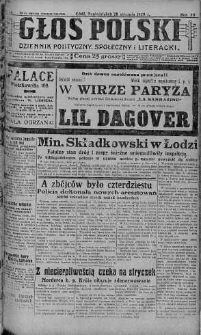 Głos Polski : dziennik polityczny, społeczny i literacki 28 styczeń 1929 nr 28
