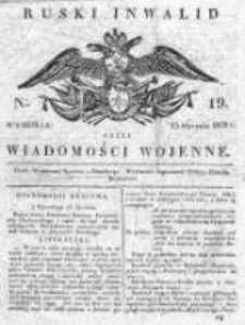 Ruski inwalid czyli wiadomości wojenne 1820, Nr 19