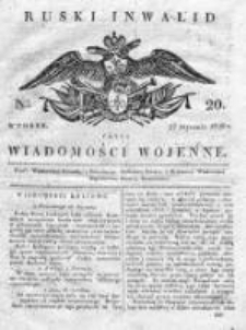 Ruski inwalid czyli wiadomości wojenne 1820, Nr 20