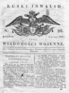 Ruski inwalid czyli wiadomości wojenne 1820, Nr 26