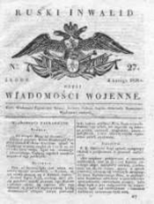 Ruski inwalid czyli wiadomości wojenne 1820, Nr 27