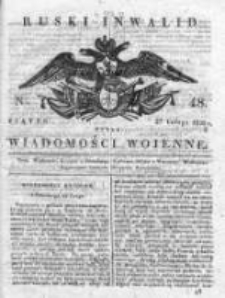 Ruski inwalid czyli wiadomości wojenne 1820, Nr 48