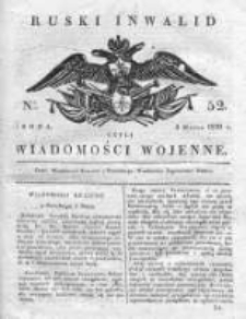 Ruski inwalid czyli wiadomości wojenne 1820, Nr 52