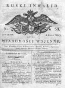 Ruski inwalid czyli wiadomości wojenne 1820, Nr 53