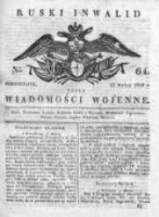 Ruski inwalid czyli wiadomości wojenne 1820, Nr 64