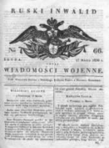 Ruski inwalid czyli wiadomości wojenne 1820, Nr 66