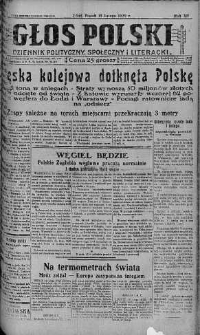 Głos Polski : dziennik polityczny, społeczny i literacki 15 luty 1929 nr 45