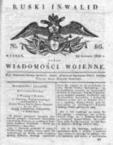 Ruski inwalid czyli wiadomości wojenne 1820, Nr 86