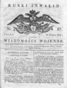 Ruski inwalid czyli wiadomości wojenne 1820, Nr 87