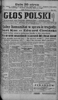 Głos Polski : dziennik polityczny, społeczny i literacki 17 luty 1929 nr 47