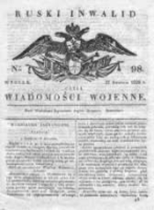 Ruski inwalid czyli wiadomości wojenne 1820, Nr 98