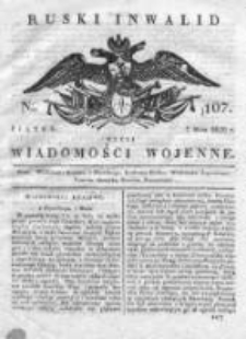 Ruski inwalid czyli wiadomości wojenne 1820, Nr 107