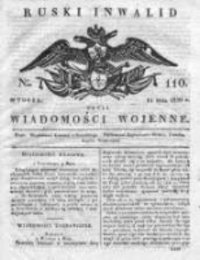 Ruski inwalid czyli wiadomości wojenne 1820, Nr 110