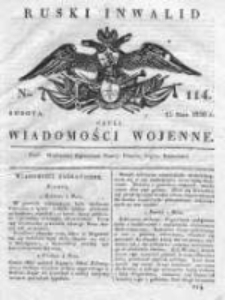 Ruski inwalid czyli wiadomości wojenne 1820, Nr 114