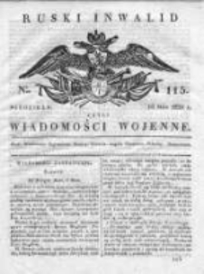 Ruski inwalid czyli wiadomości wojenne 1820, Nr 115