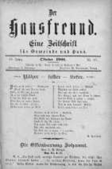 Der Hausfreund 1901 październik nr 10