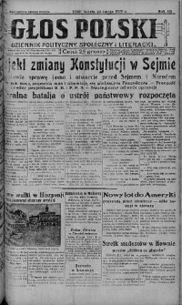Głos Polski : dziennik polityczny, społeczny i literacki 23 luty 1929 nr 53