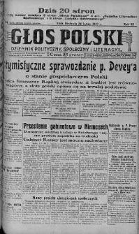 Głos Polski : dziennik polityczny, społeczny i literacki 24 luty 1929 nr 54