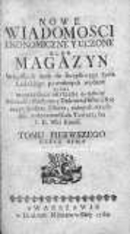 Nowe Wiadomości Ekonomiczne i Uczone albo Magazyn Wszystkich Nauk... 1758-1761, R. 1, Cz. 8