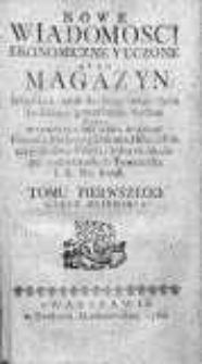 Nowe Wiadomości Ekonomiczne i Uczone albo Magazyn Wszystkich Nauk... 1758-1761, R. 1, Cz. 9