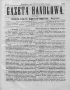 Gazeta Handlowa. Pismo poświęcone handlowi, przemysłowi fabrycznemu i rolniczemu, 1864, Nr 75