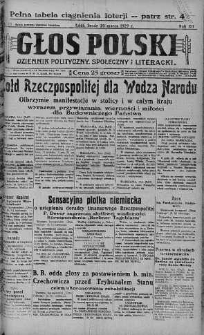 Głos Polski : dziennik polityczny, społeczny i literacki 20 marzec 1929 nr 78