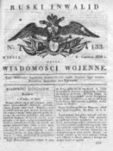 Ruski inwalid czyli wiadomości wojenne 1820, Nr 133