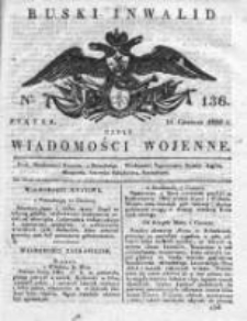 Ruski inwalid czyli wiadomości wojenne 1820, Nr 136