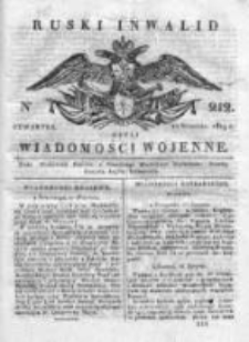 Ruski inwalid czyli wiadomości wojenne 1819, Nr 212
