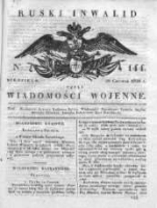 Ruski inwalid czyli wiadomości wojenne 1820, Nr 144