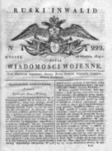 Ruski inwalid czyli wiadomości wojenne 1819, Nr 222