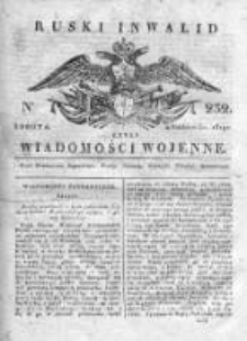 Ruski inwalid czyli wiadomości wojenne 1819, Nr 232
