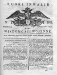 Ruski inwalid czyli wiadomości wojenne 1819, Nr 245