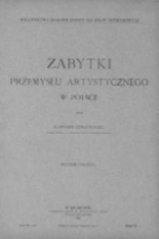 Zabytki Przemysłu Artystycznego w Polsce 1891 nr 3