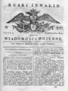 Ruski inwalid czyli wiadomości wojenne 1819, Nr 247