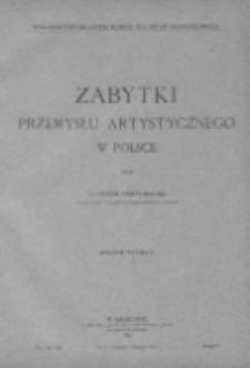 Zabytki Przemysłu Artystycznego w Polsce 1891 nr 5