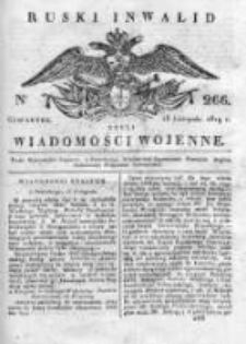 Ruski inwalid czyli wiadomości wojenne 1819, Nr 266