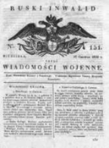 Ruski inwalid czyli wiadomości wojenne 1820, Nr 151