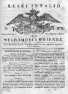 Ruski inwalid czyli wiadomości wojenne 1819, Nr 272