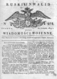 Ruski inwalid czyli wiadomości wojenne 1819, Nr 274