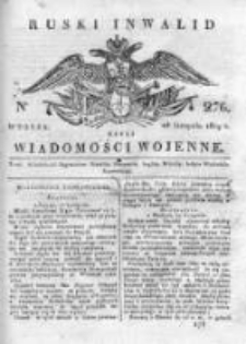 Ruski inwalid czyli wiadomości wojenne 1819, Nr 276