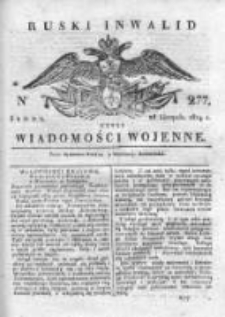 Ruski inwalid czyli wiadomości wojenne 1819, Nr 277